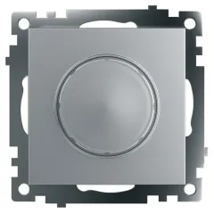 Светорегулятор поворотный 500W Катрин серебро GLS10-7106-03