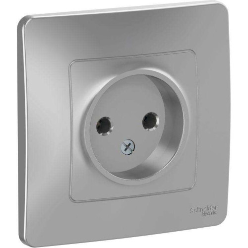 Розетка 2P BLANCA алюм. SchE BLNRS000013