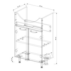 Тумба EVA GOLD 55 