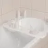 Полка на ванну RAMBAI белая 74х17,5х7 см (785543)