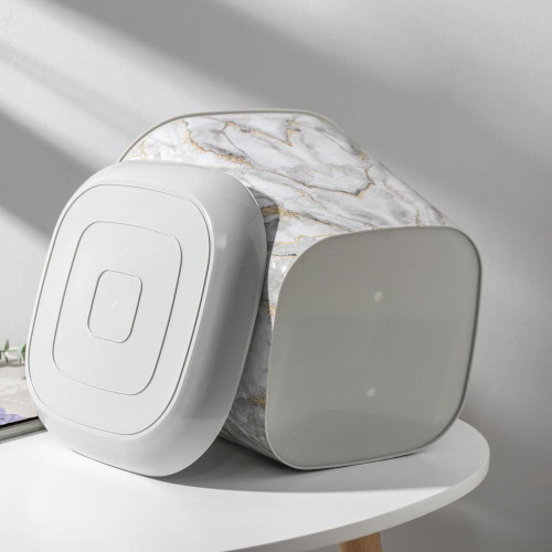 Кашпо ВИОЛЕТ мрамор 9,8 л квадратное (231071)