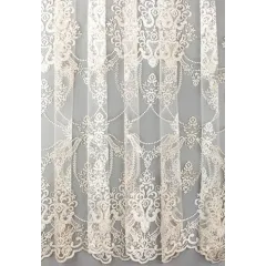 Тюль Ле-Гранд Элиза 500*280 белый с золотом