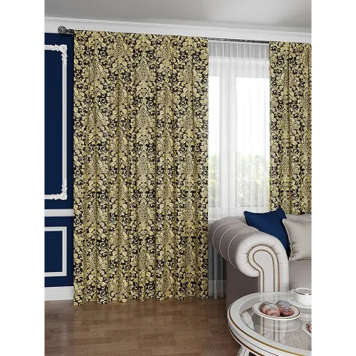 Портьера Ле-Гранд Вензель 150*260 синий