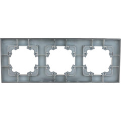 Рамка 3-пост UNIVersal Афина графит A0045-Gr