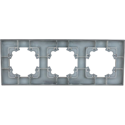 Рамка 3-пост UNIVersal Афина графит A0045-Gr