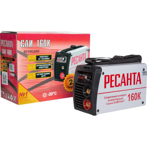 Аппарат сварочный РЕСАНТА серия КОМПАКТ САИ-160К (65/35) (*12)