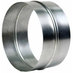 Соединитель круглых воздуховодов 125CG оцинкованная сталь