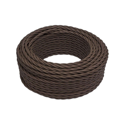 Провод РЕТРО 2х1,5 мм2 коричневый МЕЗОНИНЪ GE70141-04