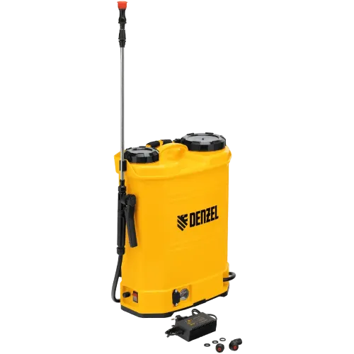 Опрыскиватель  ранцевый АКБ DENZEL D-16LA, 16 л, 12 В, 8 Ач (64789) (*15)