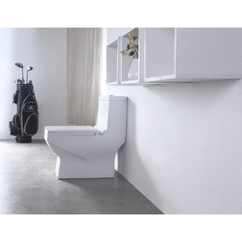 Унитаз-монолит EVA GOLD SM9006А сиденье ПП, с гофрой и гибкой подводкой