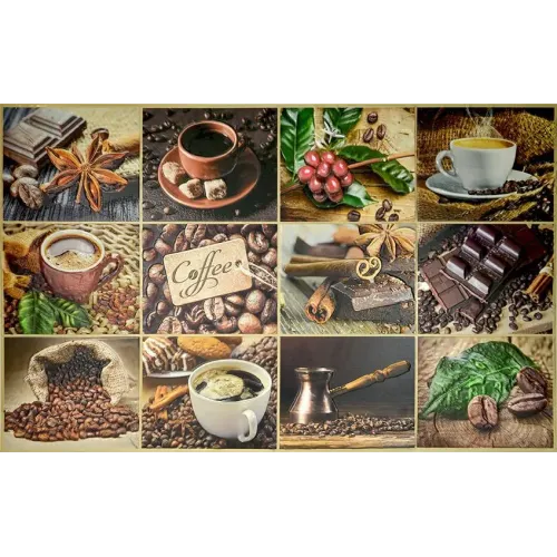 Фартук-панно ПВХ ГРЕЙС 602*1002 Кофейный набор (5)