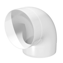 Колено круглое пластик 90* D125 12,5ККП