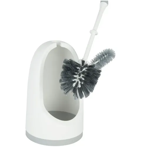 Ёрш для туалета напольный YORK, Бактерия стоп, белый 0640560 (817974)