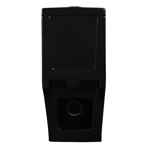 Унитаз-монолит EVA GOLD 5005BM чёрный матовый, тонкое сиденье ДП, безободковый, с гофрой и гибкой подводкой