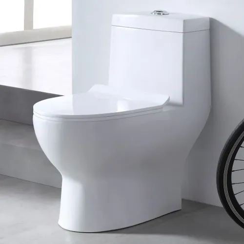 Унитаз-монолит EVA GOLD SM9601R безободковый, тонкое сиденье ПП, с гофрой и гибкой подводкой