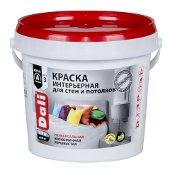 Краска в/д DALI Интерьерная  для Стен и Потолков (База А) 0,9л