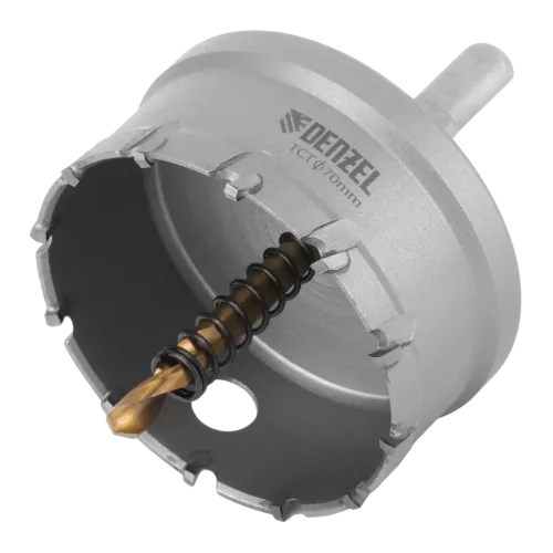 Коронка по металлу Denzel твердосплавная, 70 мм (724020)