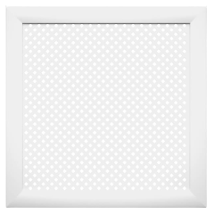 Радиаторная вентиляционная решетка из МДФ STELLA Глория 60*60 белый