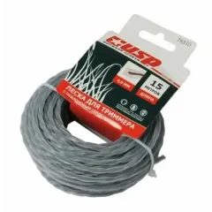 Леска для триммера USP (78310) 4,0мм, с нейлоновым сердечником, длина 15 м, скруч. квадрат