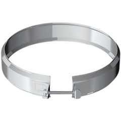 Дымоход хомут обжимной 0,5мм Ф140 нержавеющая сталь (Corax)