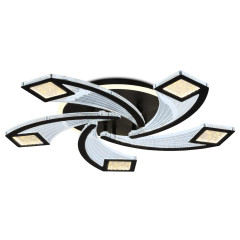 Светильник AMBRELLA FA4478/5 BK 90W(6750lm) 2000K-4000K-6000K d620x75 ПДУ диммер, черный