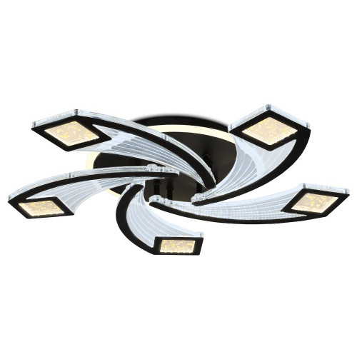 Светильник AMBRELLA FA4478/5 BK 90W(6750lm) 2000K-4000K-6000K d620x75 ПДУ диммер, черный