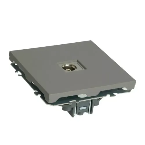 Розетка TV ЭМИЛИ платиново-серый RST00-5108-10