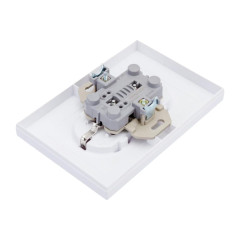 Розетка 2-ая 2P+E Universal Афина 16А в сборе бел.A0128