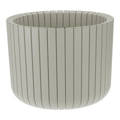 Горшок для цветов 8 л 25х20 см белый ротанг Idea Шато М 3039