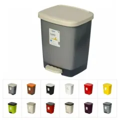 Ведро для мусора DRINA Luxis 16л с педалью (10370)