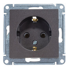 Розетка 2P+E AtlasDesign мокко SchE ATN000643