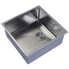 Мойка нерж. подст.монтаж MIXLINE PRO 50х50 тол. 3 мм, сатин, с сифоном