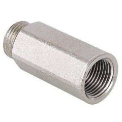 Удлинительная гайка латунная никелированная VT ф 1/2