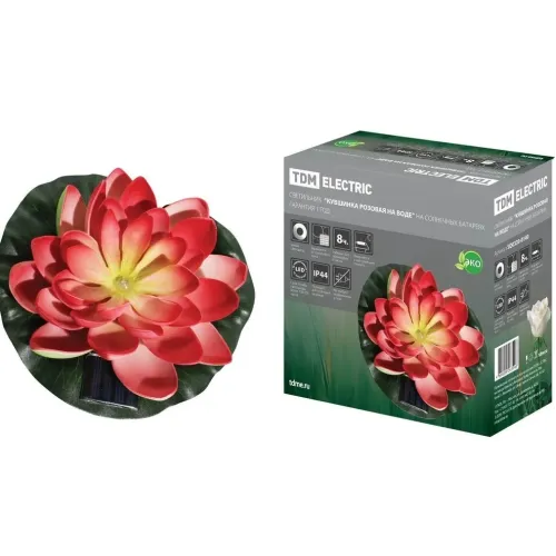 Фонарь садовый TDM SQ0330-0140 Кувшинка розовая