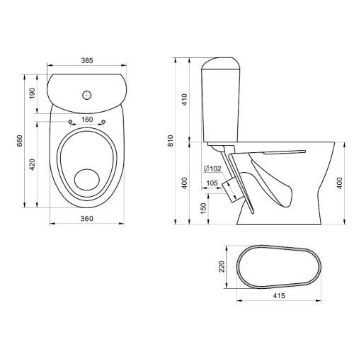 Унитаз-компакт SANTERI 
