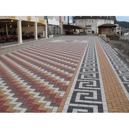 Плитка тротуарная вп  Кирпич 200*100*50 (красный) НОВАЯ ФАСКА (792/810/900 шт/п, 15,84/16,2/18 м2)