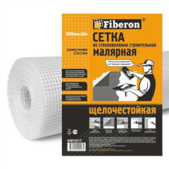Сетка малярная белая FIBERON 2,5*2,5мм 1000мм*50м 50г/м2 (SMF051T)