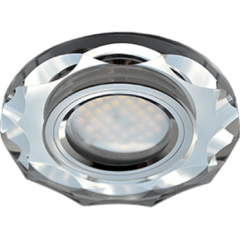 Свет. точ. ECOLA DL1653 MR16 стекло с вогнутыми гранями хром/хром FC1653EFF(540747)