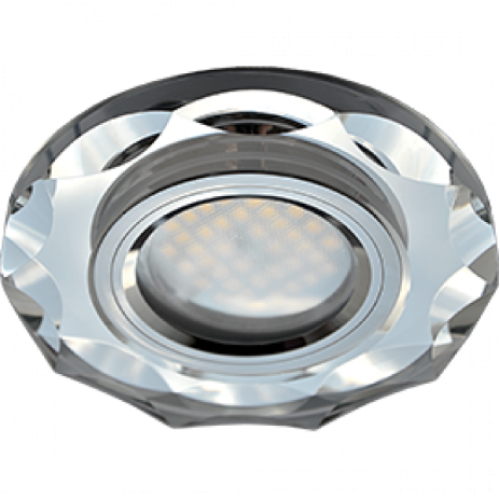 Свет. точ. ECOLA DL1653 MR16 стекло с вогнутыми гранями хром/хром FC1653EFF(540747)