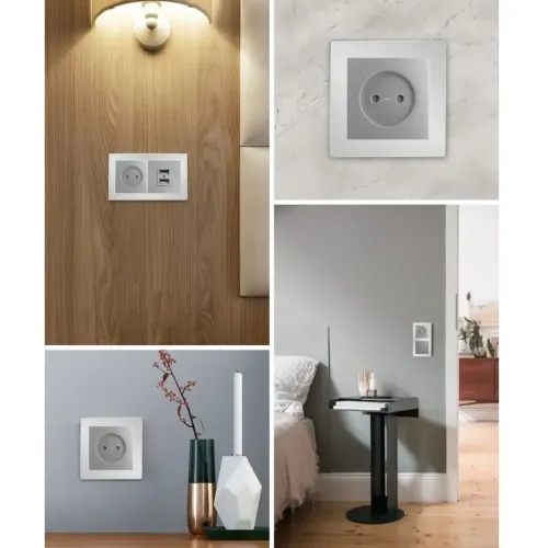 Рамка 1-пост Катрин серебро PFR00-7001-03