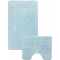 Набор ковриков для ванной и туалета 2шт ZALEL 55х90 голубой