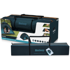 Палатка туристическая Bestway Alpine Dome 4 Tent 4-х местная (70+210+70см)x240x138см, 110гр/м2 (68142BW)