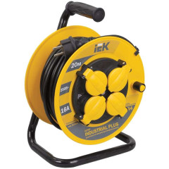 Удлинитель на катушке 4-мест. 20м 2P+E термоогр-м 16А 