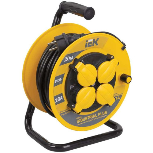 Удлинитель на катушке 4-мест. 20м 2P+E термоогр-м 16А 