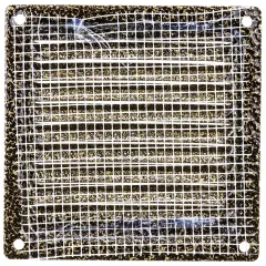 Решетка металлическая с сеткой 100*100ВР бронза