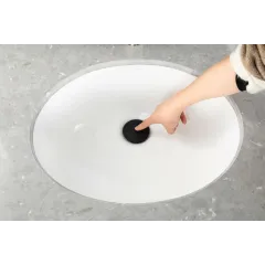 Донный клапан FRAP F67-6 автомат. чёрный