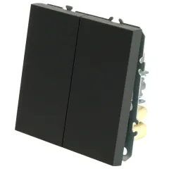 Выключатель 2-кл ЭМИЛИ черный RSW10-5104-05
