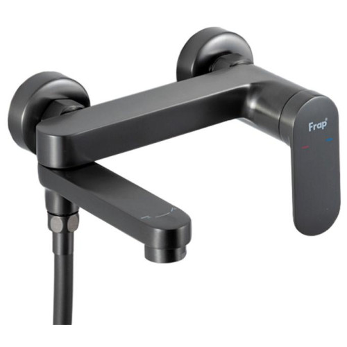 Смеситель для ванны FRAP F3285-9, оружейная сталь ф 40