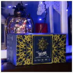 Гирлянда LUAZON LIGHTING Бахрома 3х0,6м темная нить, 160 LED свечение бело-синее с мерцанием (1080171)