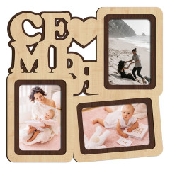 Фоторамка-коллаж на 3 фото FS2 33х33см клен